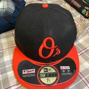 New Era Black and Orange Orioles Hat